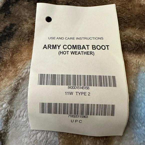 New. McRae Hot Weather Leather Boots. 11 W. Vibram Soles. Manufactured in USA. - Picture 5 of 16